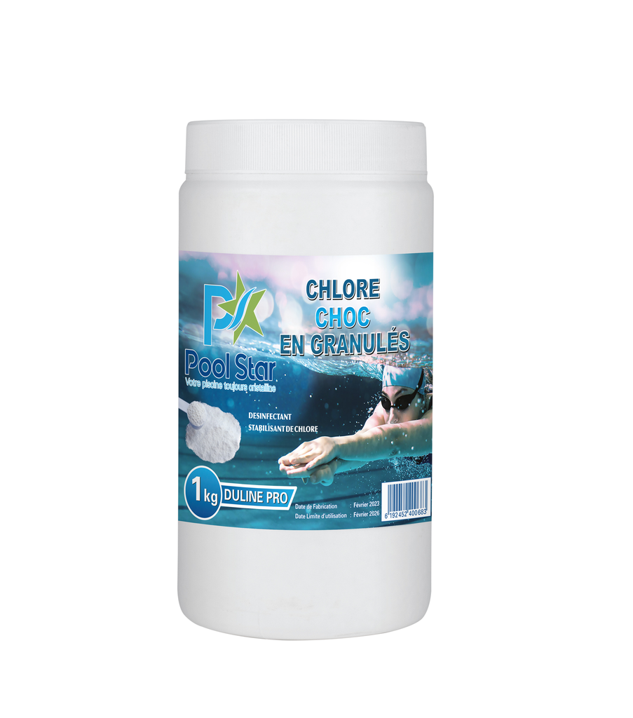 [DULINE PRO-1] CHLORE STABILISE(CHOC) EN GRANULES POOLSTAR DULINE PRO 1KG