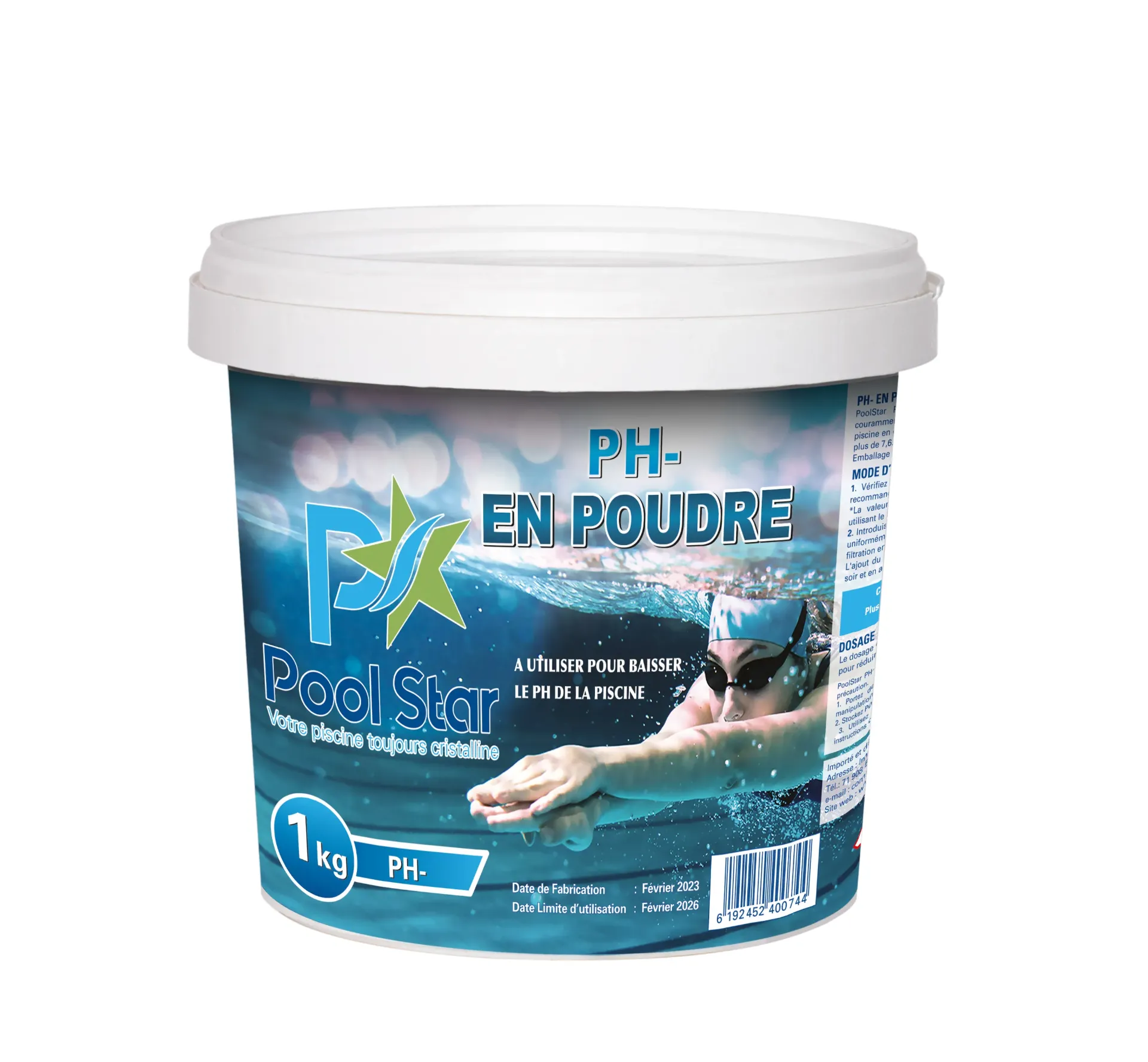 [PH(-)-1] REDUCTEUR DE PH EN POUDRE POOLSTAR PH 1KG